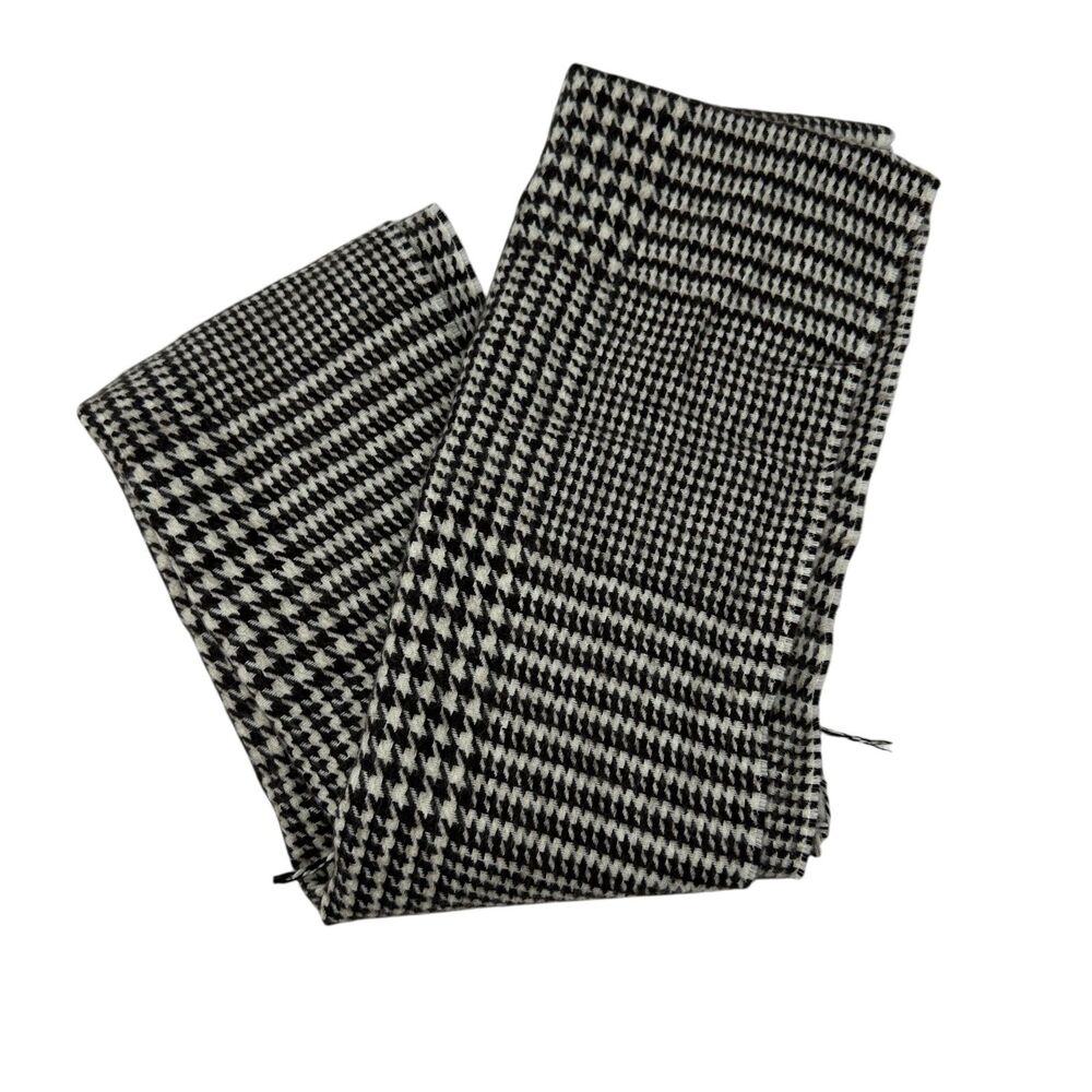 Kringle Candle Made in Scotland 100% Cashmere Brown & Cream Plaid Scarf - 64x12‎
